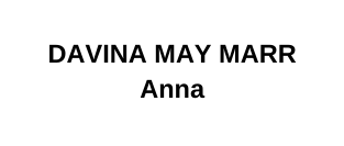 DAVINA MAY MARR Anna